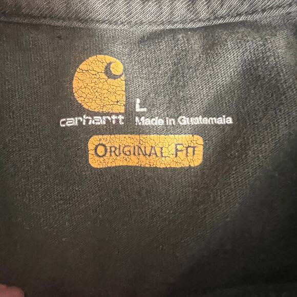 Carhartt Loose Fit Heavyweight Pocket T-Shirt Men's Large L Dusty Olive K87 - Picture 4 of 4